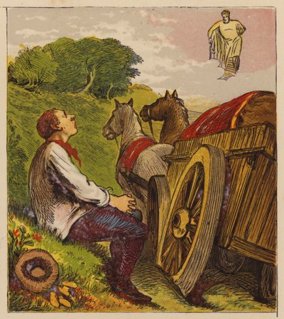 Äsops Fabeln: Herkules und der Fuhrmann von English School