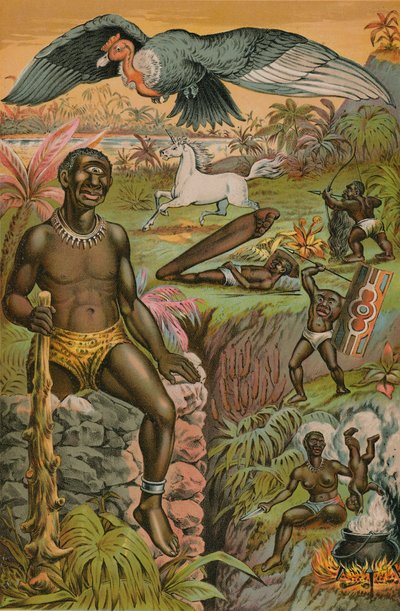 Afrikanische Aberglauben illustriert von English School