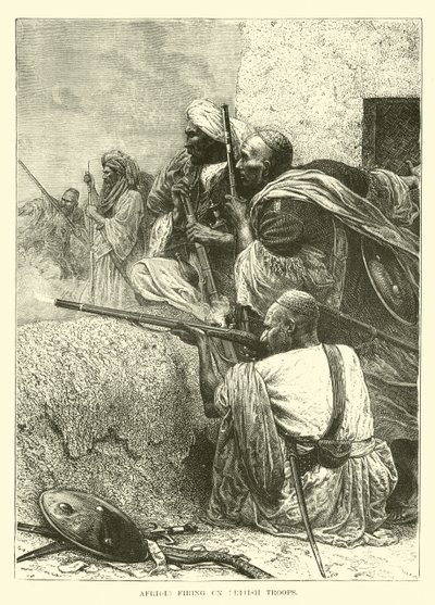 Afridis schießen auf britische Truppen von English School