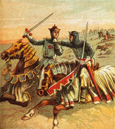 Nach der Schlacht von Crécy von English School