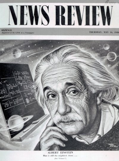 Albert Einstein auf dem Cover von 