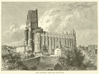 Kathedrale von Albi von Südwesten von English School