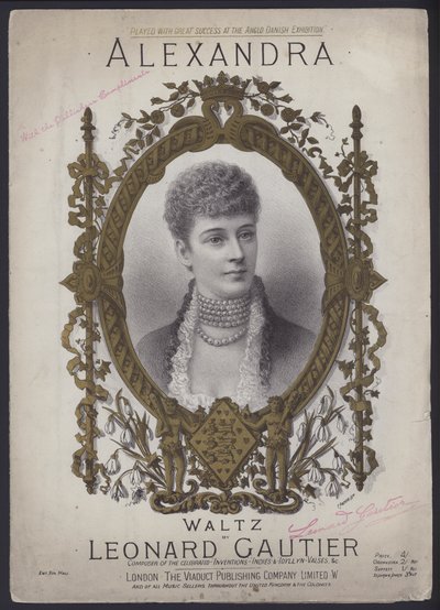 Alexandra, ein Walzer von Leonard Gautier (Farblitho) von English School