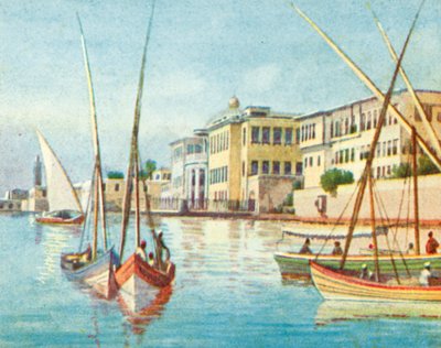 Alexandria, Ras-et-Tin (Farblithographie) von English School
