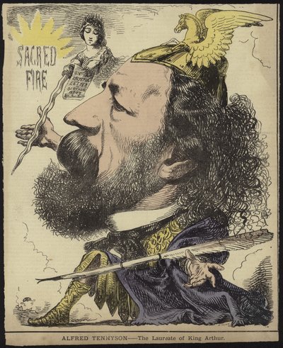 Alfred Tennyson - der Dichter von König Artus von English School