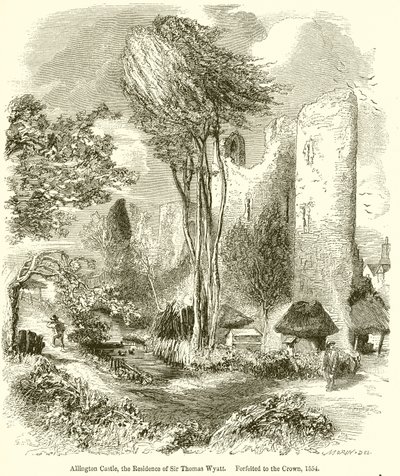 Allington Castle, die Residenz von Sir Thomas Wyatt. 1554 an die Krone verfallen von English School