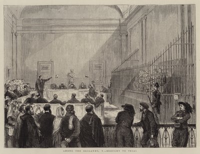 Unter den Briganten, V, vor Gericht gebracht von English School