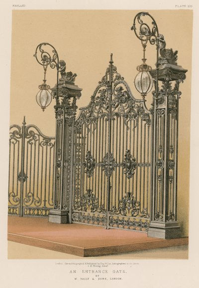 Ein Eingangstor von W. Baily und Söhne, London von English School