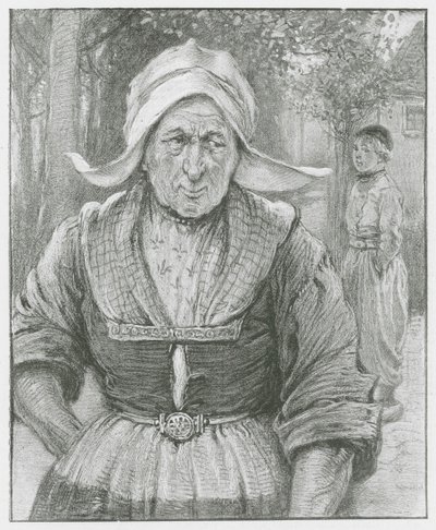 Eine alte niederländische Frau von English School