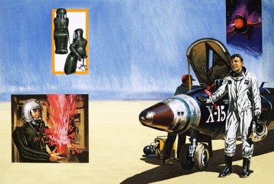 Ein X-15-Pilot atmet die Wüstenluft von English School