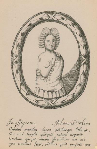 Eine Effigie von Johannis Valeru von English School