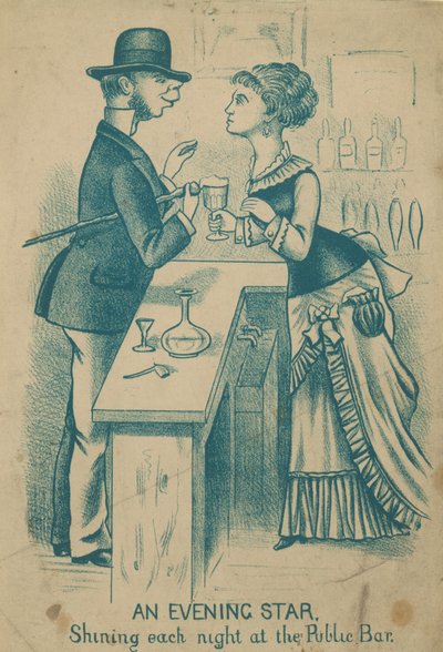 Ein Abendstern, der jede Nacht an der öffentlichen Bar leuchtet von English School