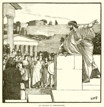 Eine Rede des Demosthenes von English School