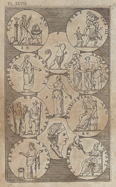 Antike griechische und römische Mythologie (Stich) von English School