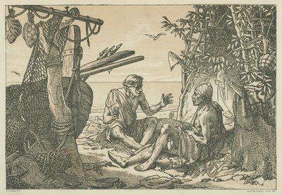 Antike griechische Fischer von English School