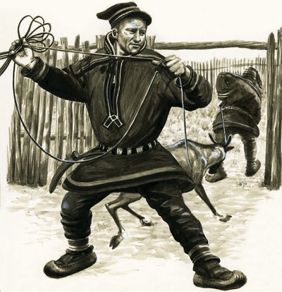 Alte Völker der Welt: Lappen von English School