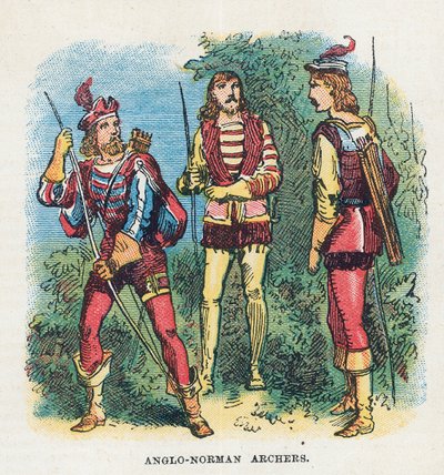 Anglo-normannische Bogenschützen von English School
