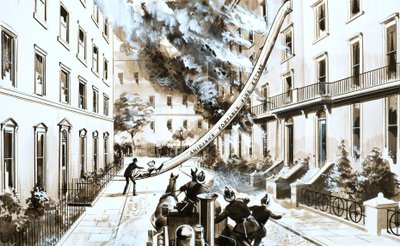 Anidjahs tragbare Feuerleiter von English School