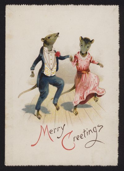 Anthropomorphe Mäuse tanzen von English School