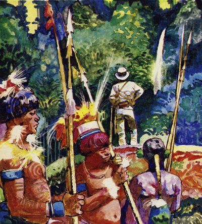 Antonio Raimondi erreichte, was er für die Quelle des Amazonas hielt von English School