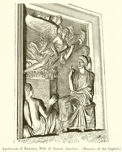 Apotheose der Faustina, Frau von Marcus Aurelius (Kapitolmuseum) von English School