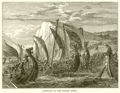 Annäherung der dänischen Flotte von English School