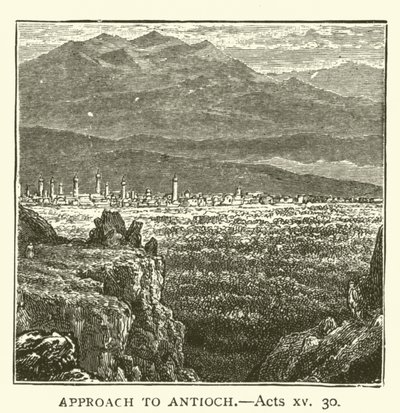 Zugang zu Antiochia (Apostelgeschichte, xv, 30) von English School