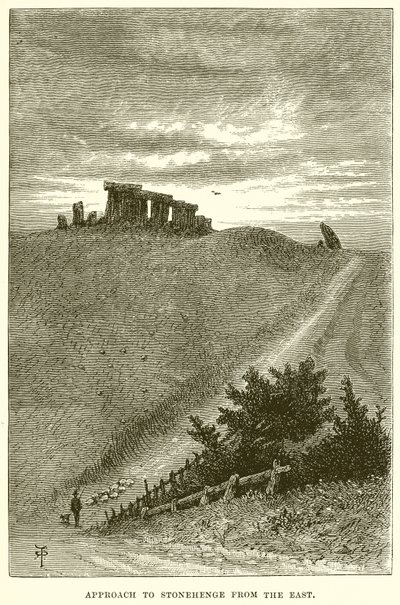 Zugang zu Stonehenge von Osten von English School