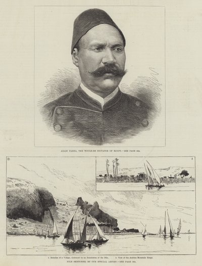 Arabi Pascha und Skizzen von Ägypten von English School