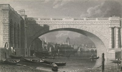 Bogen der Waterloo Bridge von English School