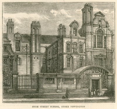 Architektur der London School Board: High Street School, Stoke Newington, London von English School