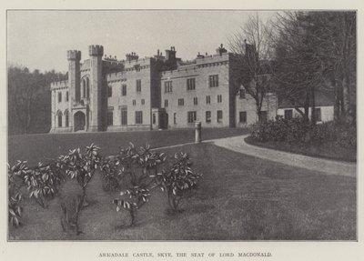 Armadale Castle, Skye, der Sitz von Lord Macdonald von English School