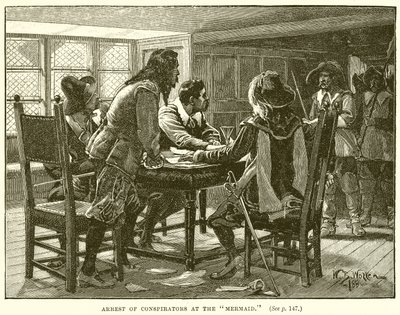 Verhaftung von Verschwörern in der Mermaid von English School
