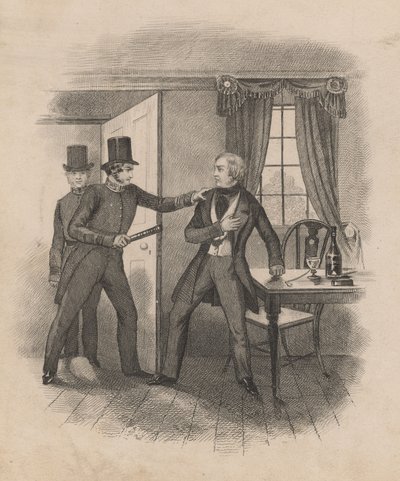 Verhaftung von Frederick George Manning (Gravur) von English School