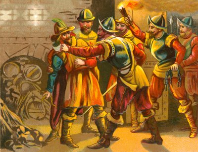 Verhaftung von Guy Fawkes von English School