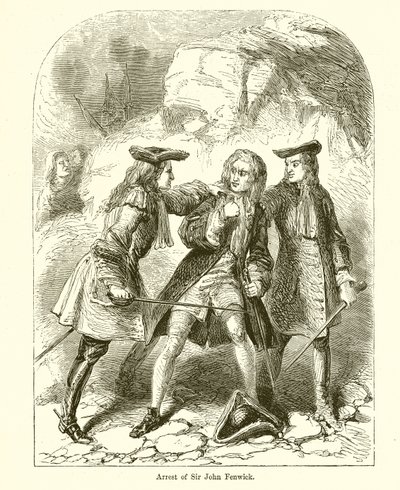 Verhaftung von Sir John Fenwick von English School