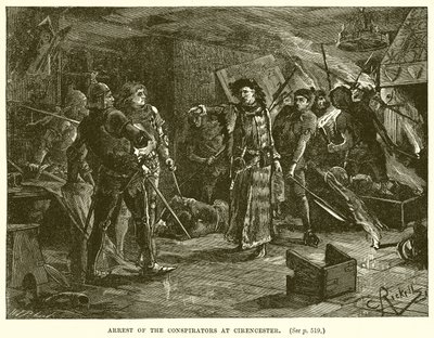 Verhaftung der Verschwörer in Cirencester von English School