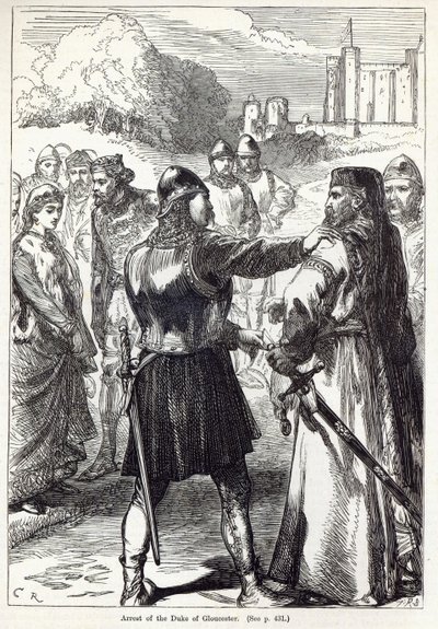 Verhaftung des Herzogs von Gloucester, Illustration aus 