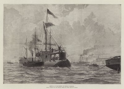 Ankunft in Gravesend am Montagmorgen (Gravur) von English School
