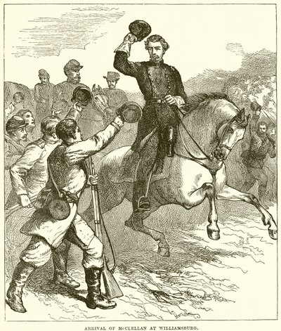 Ankunft von McClellan in Williamsburg von English School
