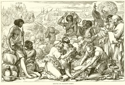Ankunft von Salomons Flotte von English School