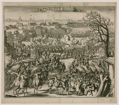 Ankunft von Wilhelm von Oranien in London von English School