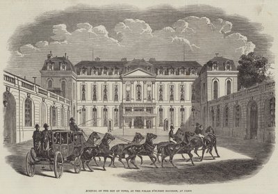 Ankunft des Bey von Tunis im Palais d