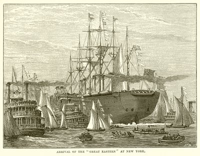 Ankunft der Great Eastern in New York von English School
