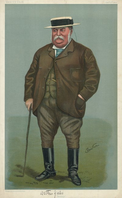 Arthur Yates, Arthur, 11. Januar 1900, Vanity Fair Karikatur von English School