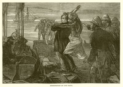 Ermordung von Lord Mayo (1872) von English School