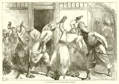 Ermordung von Sir Alexander Burnes von English School