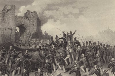 Sturm auf Delhi - Eroberung des Kashmiri-Tors von English School