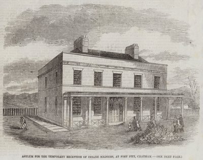 Asyl für die vorübergehende Aufnahme von geisteskranken Soldaten, in Fort Pitt, Chatham von English School