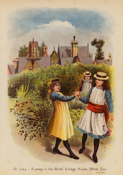 Beim Spielen, Ein Blick ins Mädchenheim, Ilford, Essex von English School